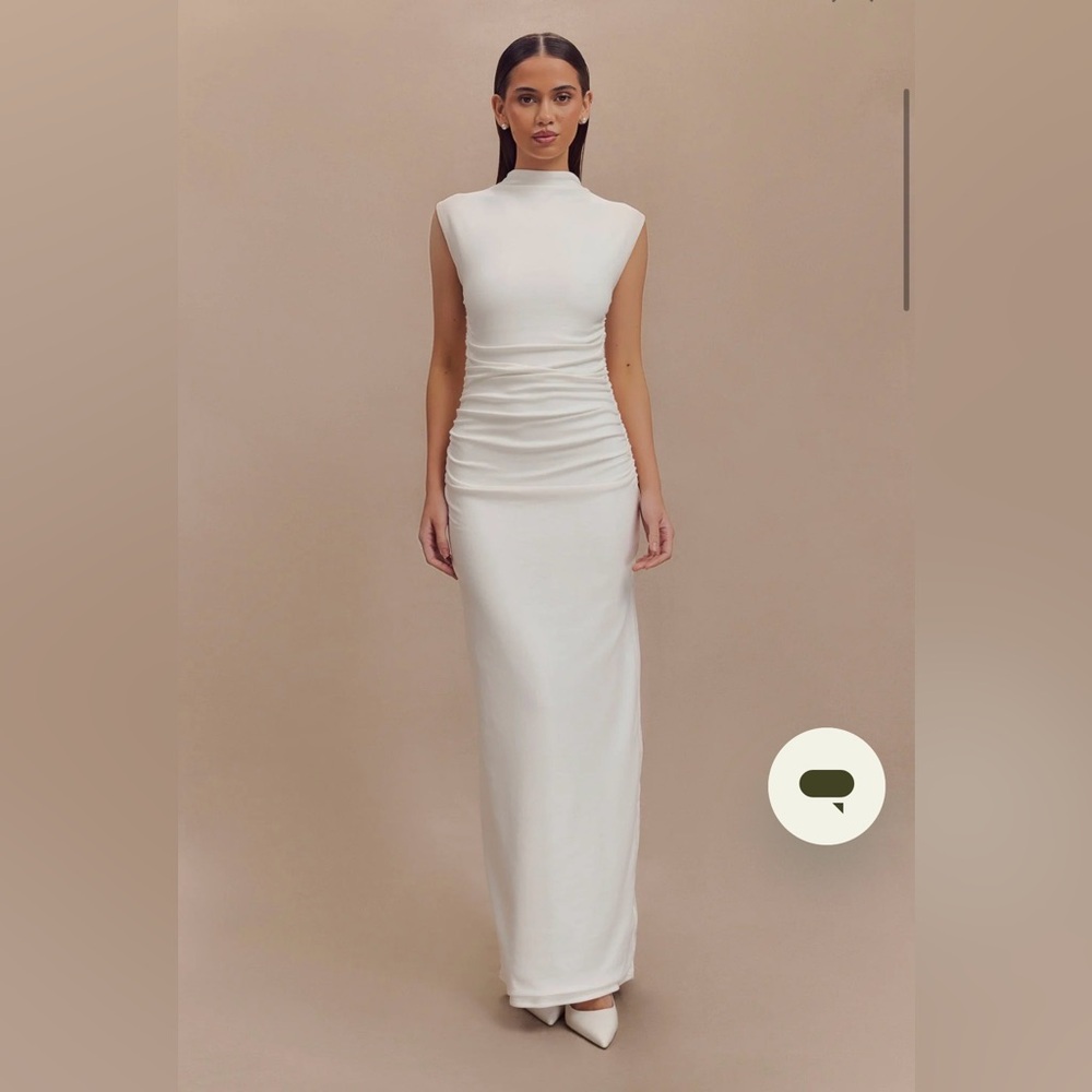 NWT!!! MESHKI Elliott high neck sleeveless maxi dress